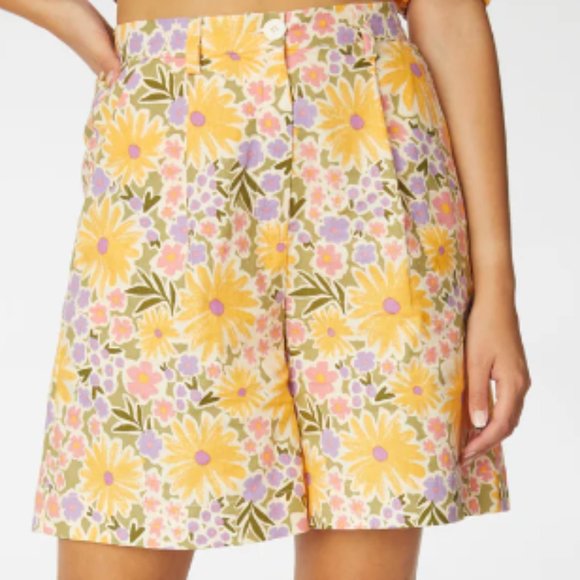 Princess Highway Pants - Princess Highway "Donna" Floral Shorts